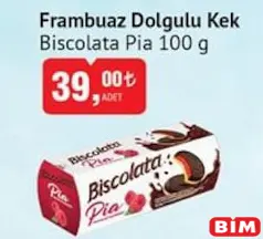 BİSCOLATA FRAMBUAZ DOLGULU KEK 100 G